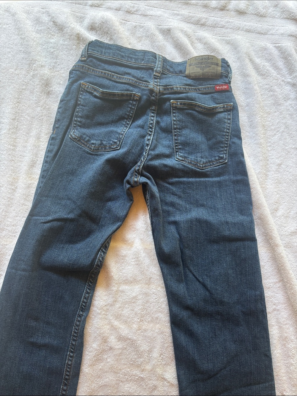 Wrangler Men's Slim Straight Jeans in Dark Blue